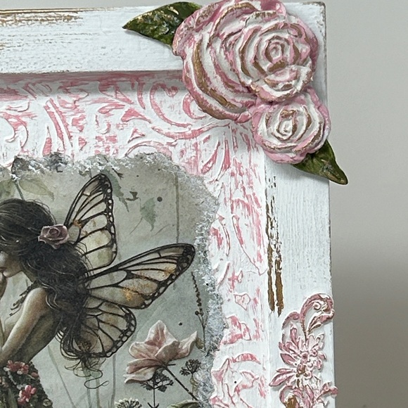 Fairy Art Decor with Pink and White Frame - Picture 7 of 12